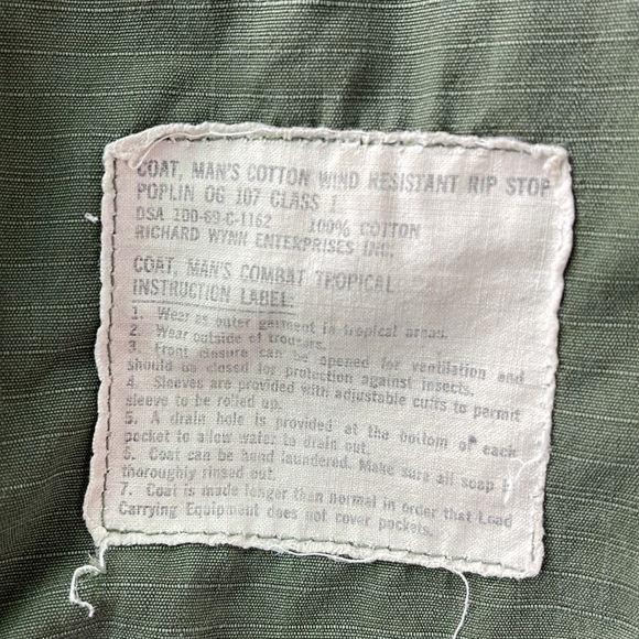 Vintage Ripstop Army Jacket Moss Size M/L - Picture 9 of 10